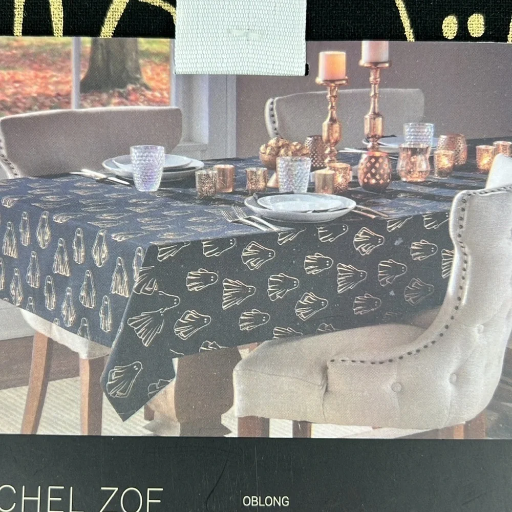 🛍️Rachel Zoe Halloween Tablecloth Oblong 60